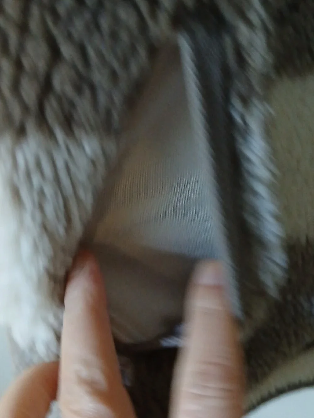 Woolrich Taupe & Cream Plaid Sherpa Vest